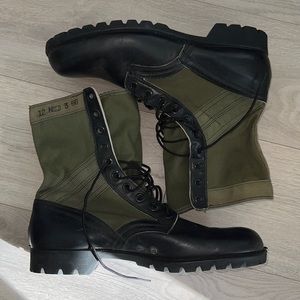 Military Vietnam Era Jungle Combat Boots - 12N